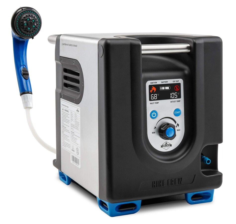 Image 878075_ST01.jpg, Product 878-075 / Price $549.99, Hike Crew Portable Propane Water Heater & Shower Pump with Built-In Battery, Safety Shutoff & Case from Hike Crew on TSC.ca's Health & Fitness department