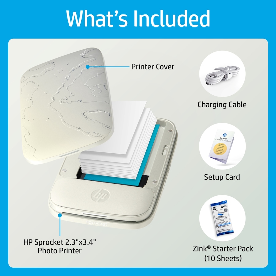 Image 878083_ALTMORE10.jpg, Product 878-083 / Price $149.99, HP Sprocket Portable 2.3x3.4 Instant Photo Printer (Eclipse), Prints From iOS or Android Devices from HP - Hewlett Packard on TSC.ca's Toys & Hobbies department
