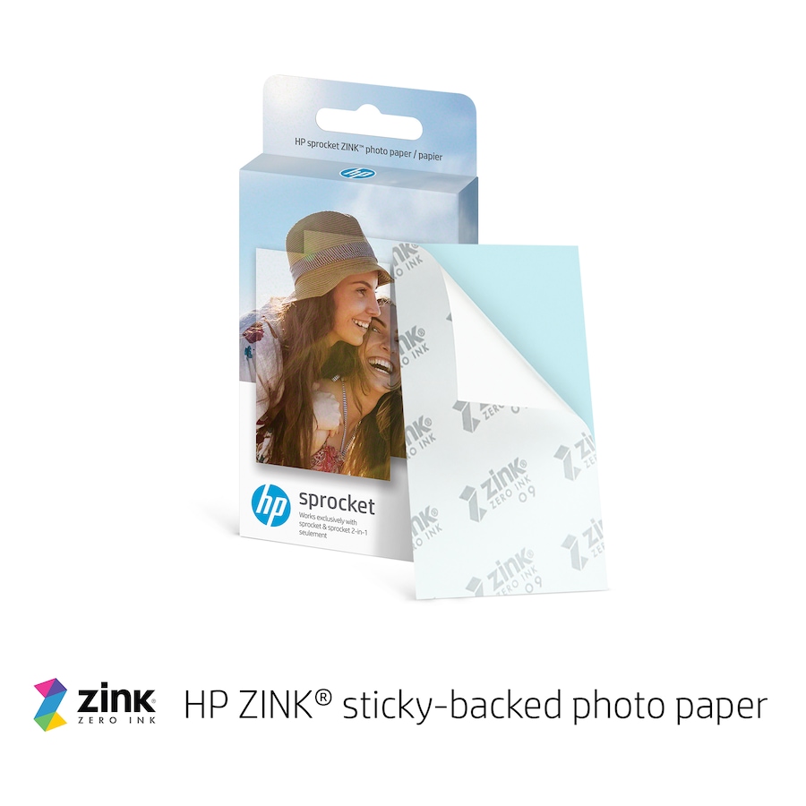Image 878097_ALTMORE1.jpg, Product 878-097 / Price $14.99, HP Sprocket Zink Photo Paper 2x3" (20 Sheets) for the HP Sprocket Photo Printers from HP - Hewlett Packard on TSC.ca's Toys & Hobbies department