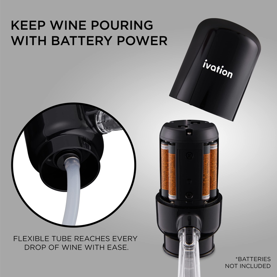 Image 878105_ALTMORE1.jpg, Product 878-105 / Price $49.99, Ivation Wine Aerator & Wine Dispenser with Flexible Tube, Battery-Operated Wine Aerator Pourer Spout from Ivation on TSC.ca's Kitchen department