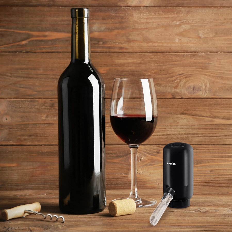 Image 878105_ALTMORE5.jpg, Product 878-105 / Price $49.99, Ivation Wine Aerator & Wine Dispenser with Flexible Tube, Battery-Operated Wine Aerator Pourer Spout from Ivation on TSC.ca's Kitchen department