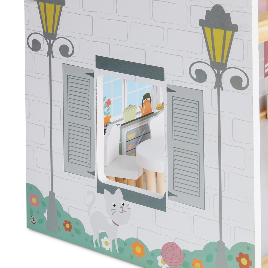 Image 878108_ALTMORE9.jpg, Product 878-108 / Price $199.99, Lil’ Jumbl Large Wooden Dollhouse, 3 Story Doll House with Furniture, Stairs & Accessories from Jumbl on TSC.ca's Toys & Hobbies department