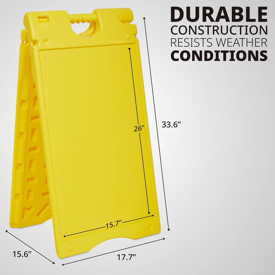 Image 878109_ALTMORE13.jpg, Product 878-109 / Price $139.99 - $174.99, Jumbl A Frame Sandwich Board – 15.7 x 26” Display Sidewalk Sign with PVC Sign Protector (White) from Jumbl on TSC.ca's Electronics department