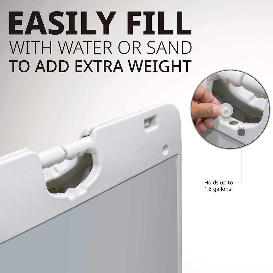 Image 878109_ALTMORE3.jpg, Product 878-109 / Price $139.99 - $174.99, Jumbl A Frame Sandwich Board – 15.7 x 26” Display Sidewalk Sign with PVC Sign Protector (White) from Jumbl on TSC.ca's Electronics department