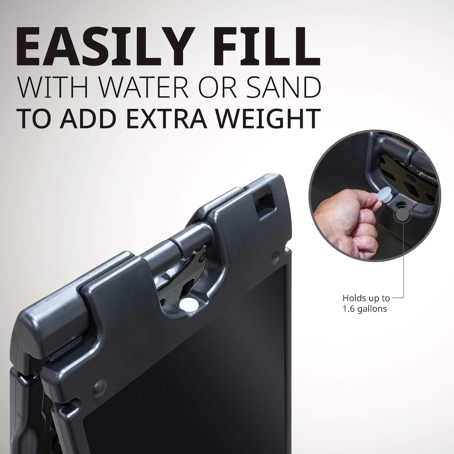 Image 878109_ALTMORE8.jpg, Product 878-109 / Price $139.99 - $174.99, Jumbl A Frame Sandwich Board – 15.7 x 26” Display Sidewalk Sign with PVC Sign Protector (White) from Jumbl on TSC.ca's Electronics department