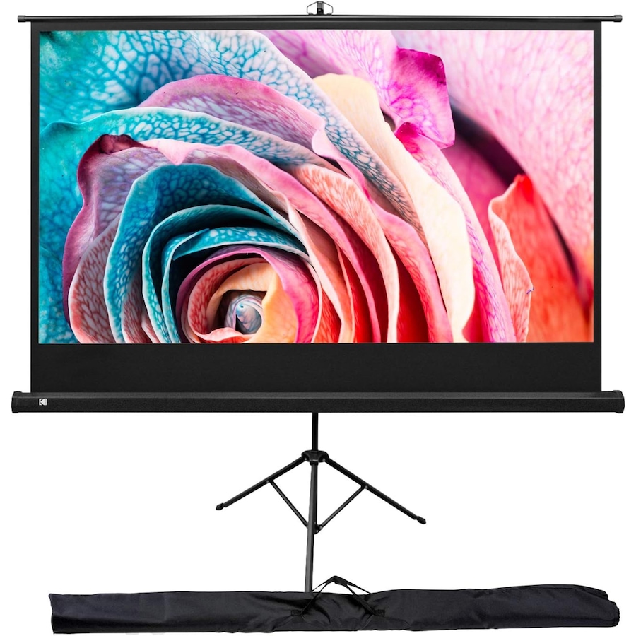 Image 878119.jpg, Product 878-119 / Price $216.49, Kodak 100" Projector Screen with Stand, Portable 16:9 Projector Screen with Tripod Stand & Bag from Kodak on TSC.ca's Electronics department