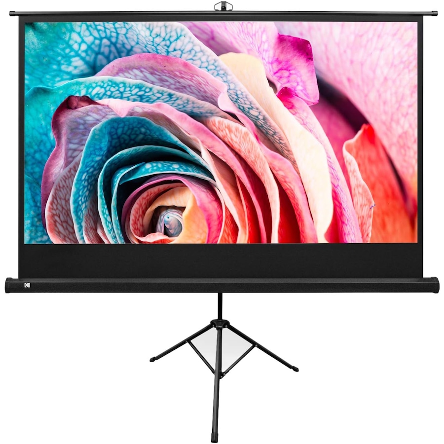 Image 878119_ALTMORE10.jpg, Product 878-119 / Price $216.49, Kodak 100" Projector Screen with Stand, Portable 16:9 Projector Screen with Tripod Stand & Bag from Kodak on TSC.ca's Electronics department