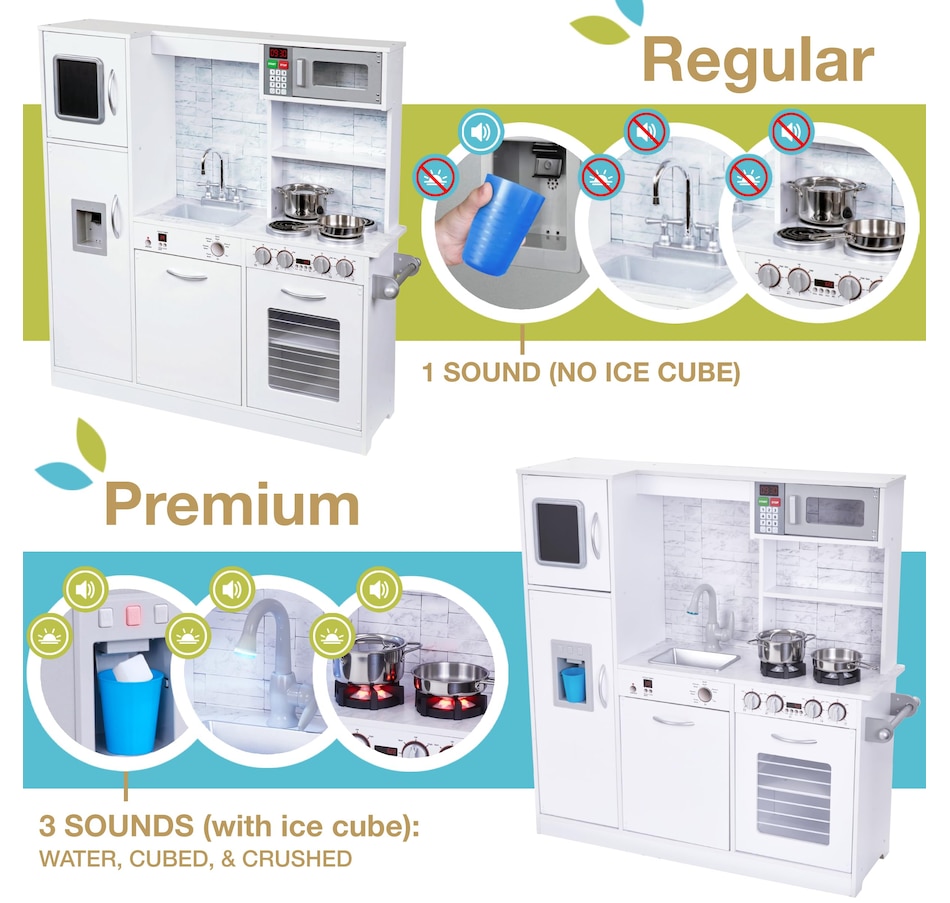 Image 878127_ALTMORE1.jpg, Product 878-127 / Price $259.99, Lil' Jumbl Premium Kids Kitchen Set, Wooden Pretend Play Kitchen with Sounds & Accessories - White from Jumbl on TSC.ca's Toys & Hobbies department