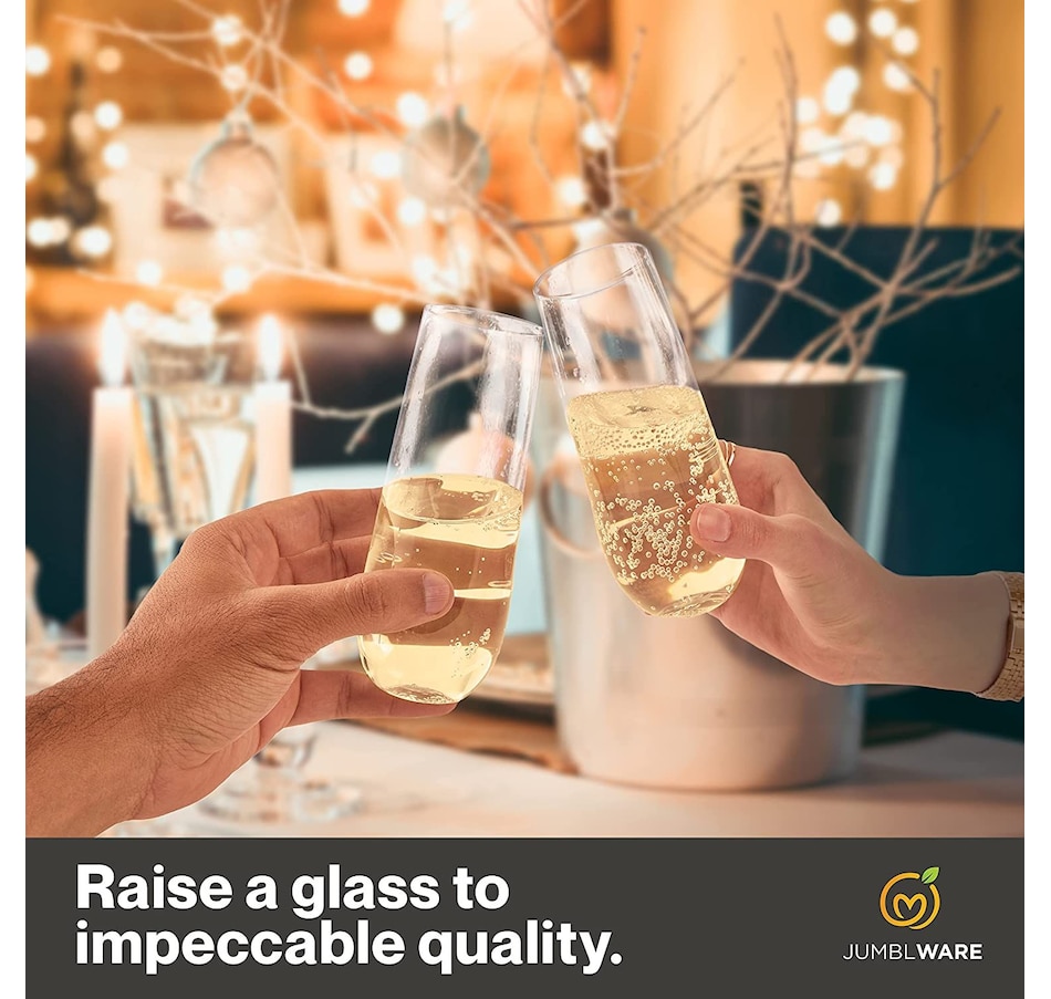 Image 878129_ALTMORE4.jpg, Product 878-129 / Price $62.99, JumblWare 24 Stemless Disposable Plastic Champagne Flutes (9-oz.), Clear from JumblWare on TSC.ca's Kitchen department