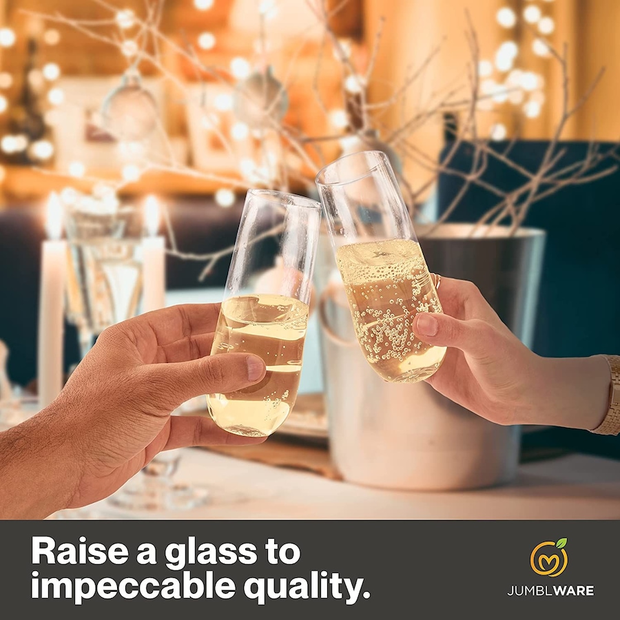 Image 878129_ALTMORE4.jpg, Product 878-129 / Price $62.99, JumblWare 24 Stemless Disposable Plastic Champagne Flutes (9-oz.), Clear from JumblWare on TSC.ca's Kitchen department