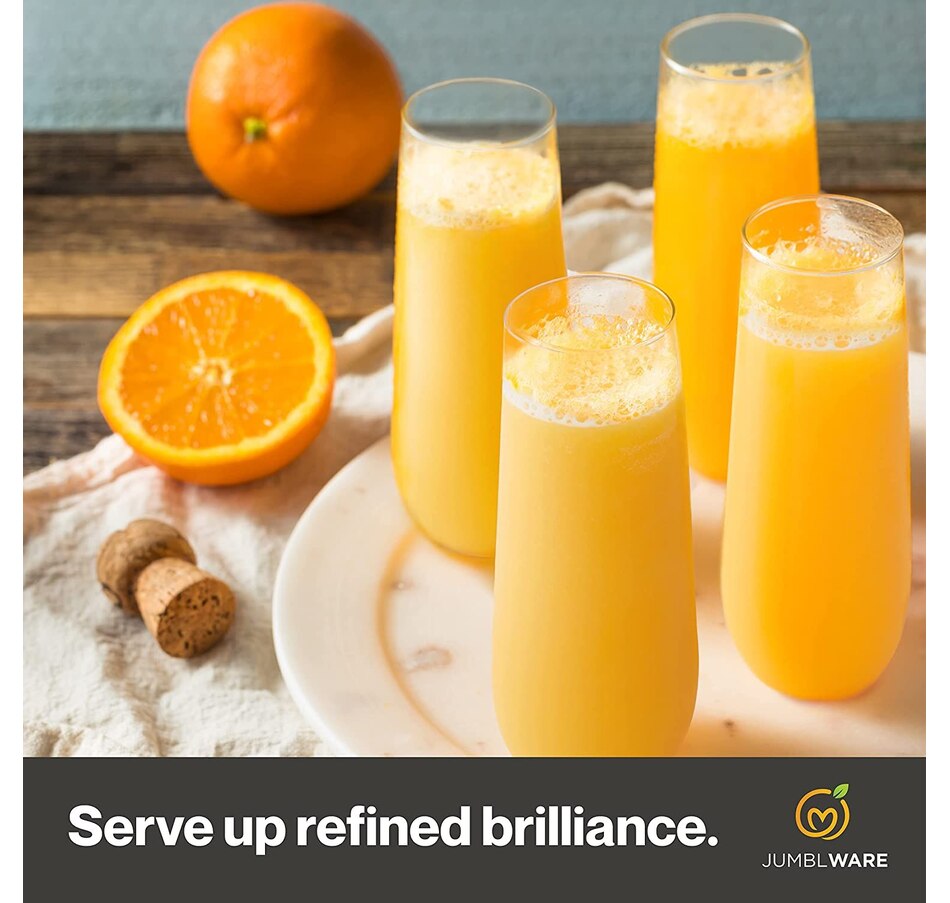 Image 878129_ALTMORE7.jpg, Product 878-129 / Price $62.99, JumblWare 24 Stemless Disposable Plastic Champagne Flutes (9-oz.), Clear from JumblWare on TSC.ca's Kitchen department