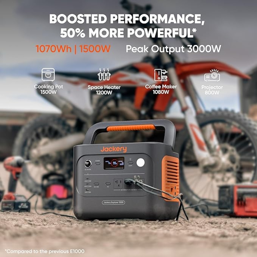 Image 879453_ALTMORE1.jpg, Product 879-453 / Price $599.00, Jackery Explorer 1000 v2 Portable Power Station (2024 Version) from Jackery on TSC.ca's Electronics department