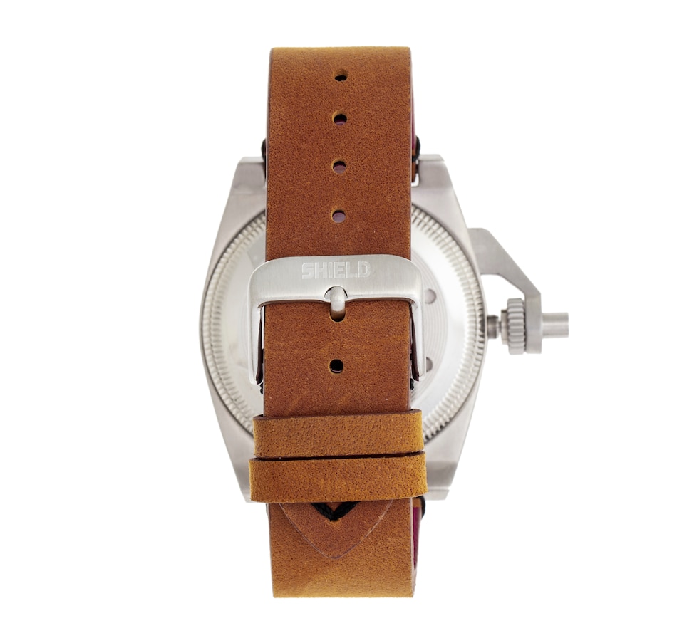 Image 881189_ALTMORE7.jpg, Product 881-189 / Price $137.77, Shield Pascal Leather-Band Men's Diver Watch from Shield on TSC.ca's Jewellery department
