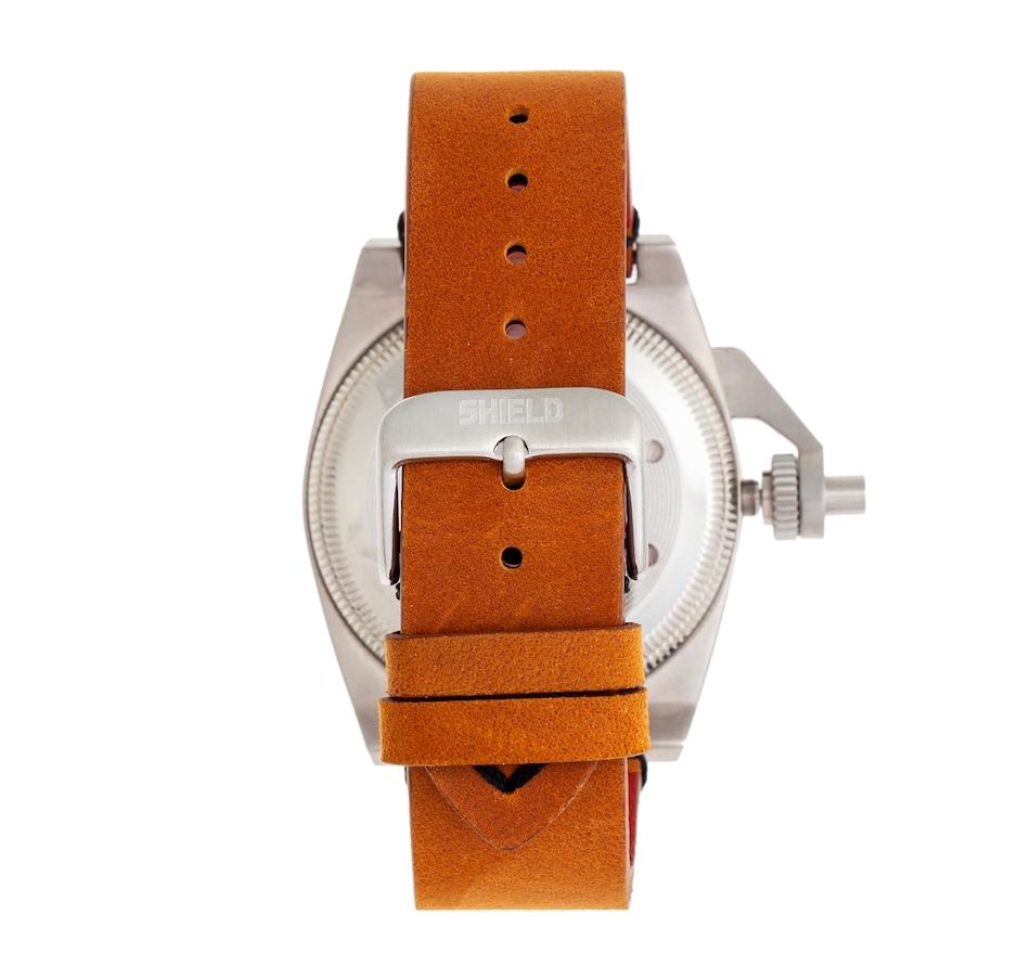Image 881189_ALTMORE9.jpg, Product 881-189 / Price $137.77, Shield Pascal Leather-Band Men's Diver Watch from Shield on TSC.ca's Jewellery department