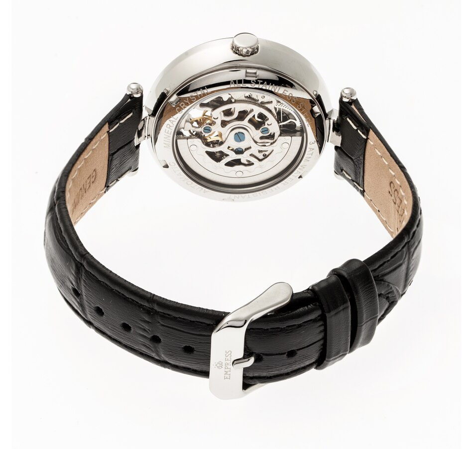 Image 881199_ALTMORE1.jpg, Product 881-199 / Price $164.44, Empress Stella Automatic Semi-Skeleton MOP Leather-Band Watch from Empress on TSC.ca's Jewellery department