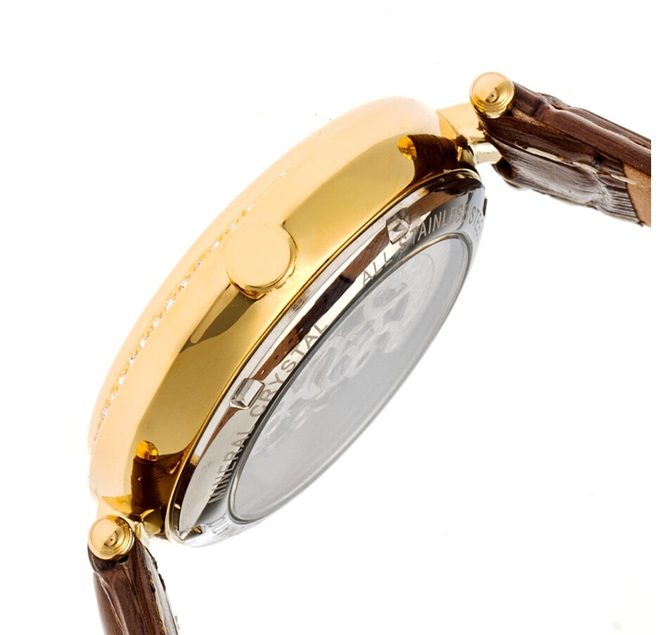 Image 881199_ALTMORE7.jpg, Product 881-199 / Price $164.44, Empress Stella Automatic Semi-Skeleton MOP Leather-Band Watch from Empress on TSC.ca's Jewellery department