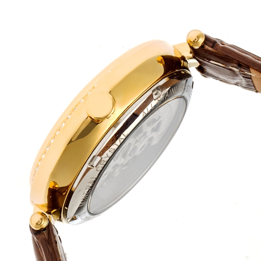 Image 881199_ALTMORE7.jpg, Product 881-199 / Price $164.44, Empress Stella Automatic Semi-Skeleton MOP Leather-Band Watch from Empress on TSC.ca's Jewellery department