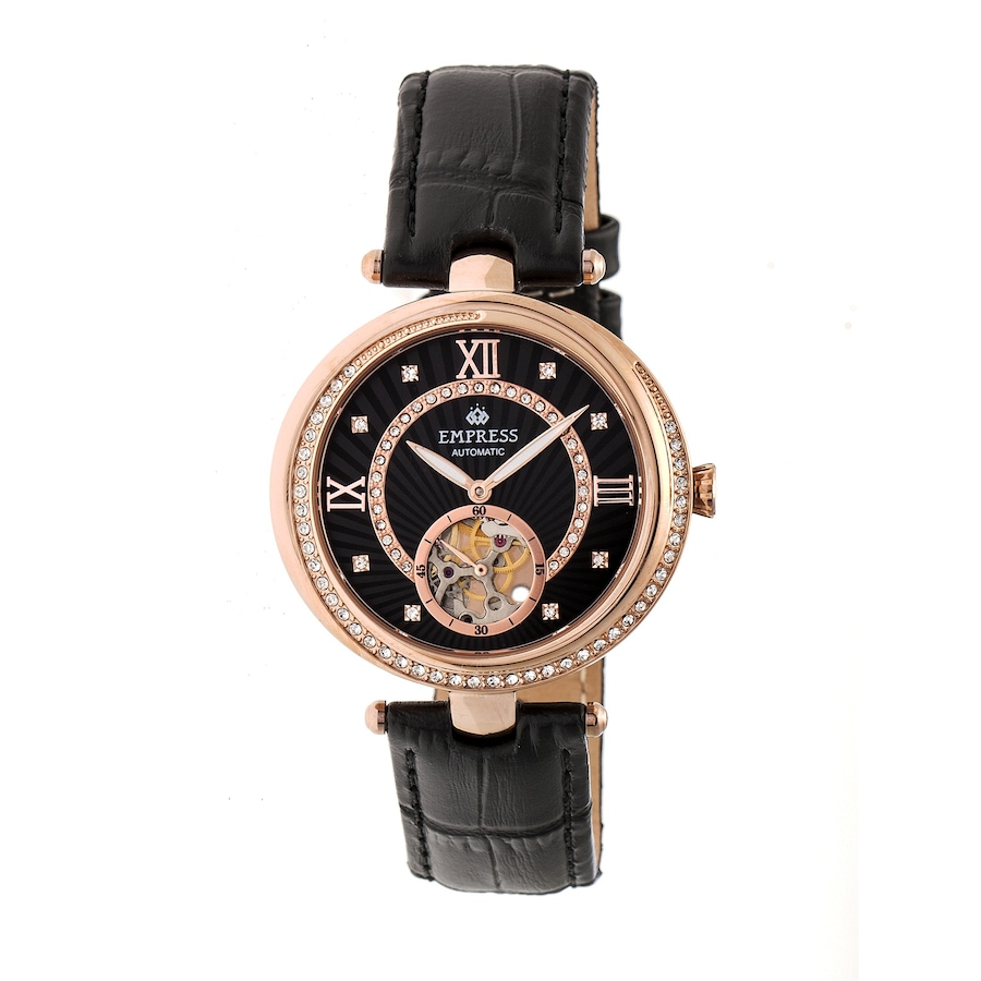 Image 881199_ALTMORE8.jpg, Product 881-199 / Price $164.44, Empress Stella Automatic Semi-Skeleton MOP Leather-Band Watch from Empress on TSC.ca's Jewellery department