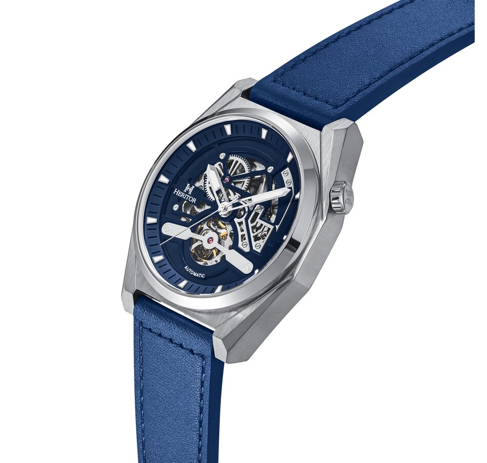 Image 881201_ALTMORE3.jpg, Product 881-201 / Price $163.66, Heritor Automatic Amadeus Semi-Skeleton Leather-Band Watch from Heritor on TSC.ca's Jewellery department