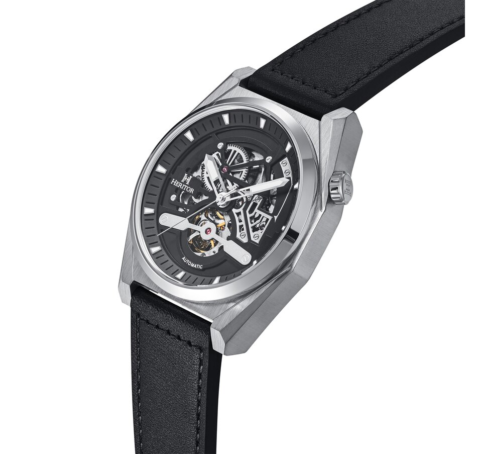 Image 881201_ALTMORE5.jpg, Product 881-201 / Price $163.66, Heritor Automatic Amadeus Semi-Skeleton Leather-Band Watch from Heritor on TSC.ca's Jewellery department