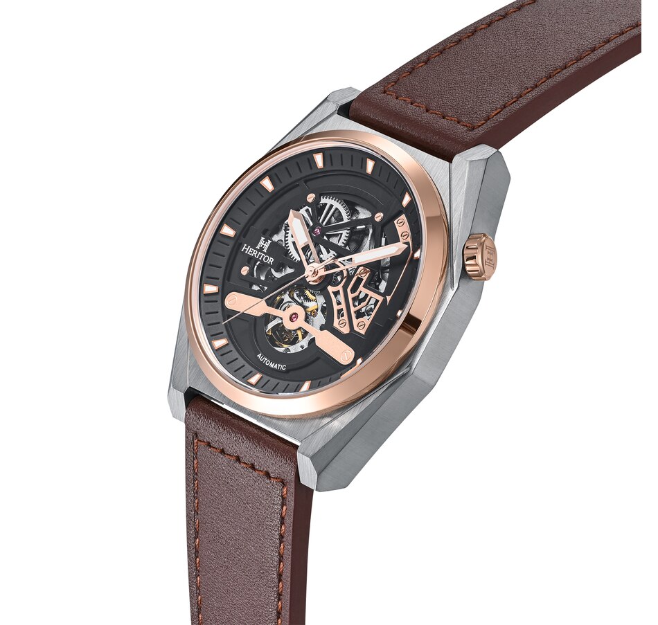 Image 881201_ALTMORE7.jpg, Product 881-201 / Price $163.66, Heritor Automatic Amadeus Semi-Skeleton Leather-Band Watch from Heritor on TSC.ca's Jewellery department