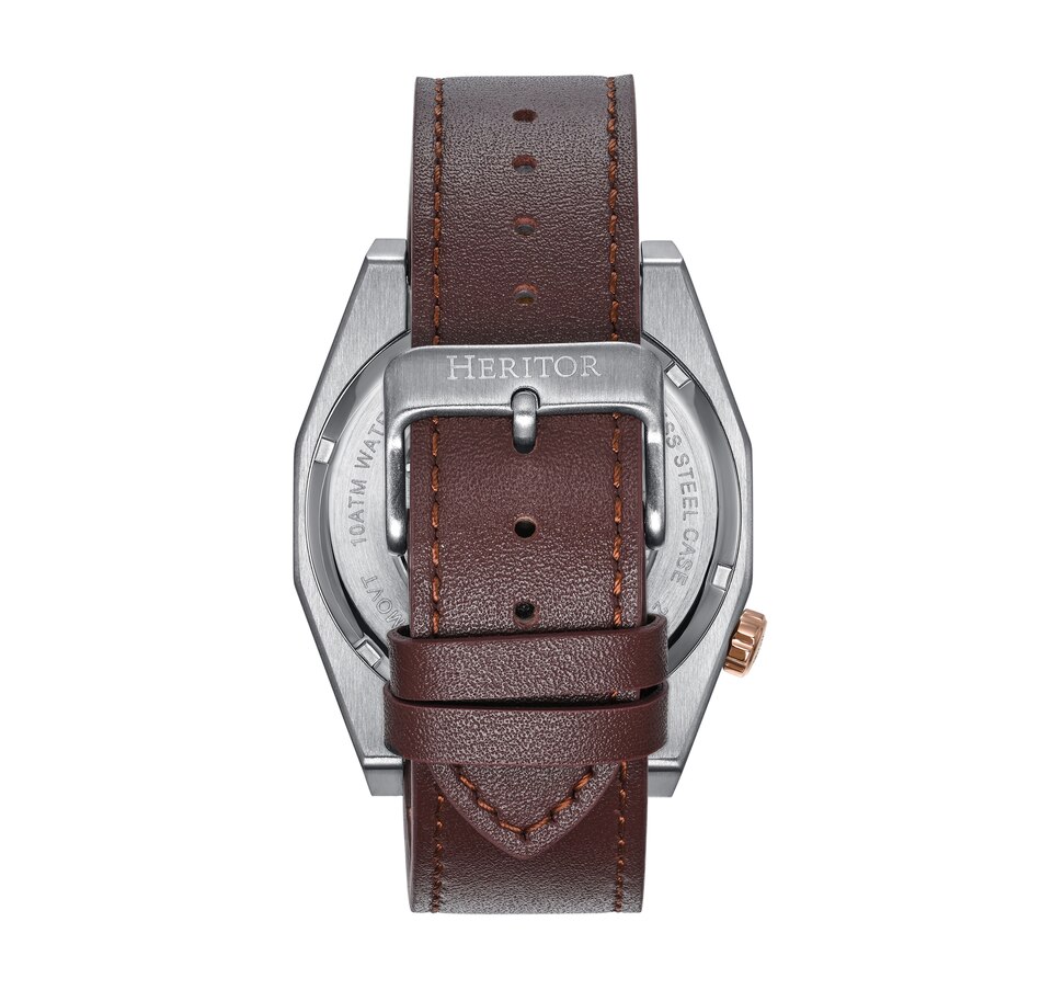 Image 881201_ALTMORE8.jpg, Product 881-201 / Price $163.66, Heritor Automatic Amadeus Semi-Skeleton Leather-Band Watch from Heritor on TSC.ca's Jewellery department