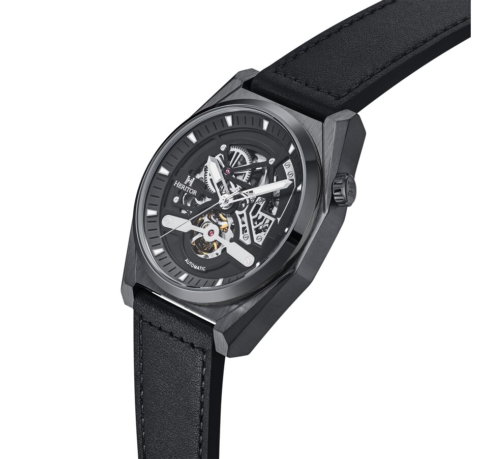 Image 881201_ALTMORE9.jpg, Product 881-201 / Price $163.66, Heritor Automatic Amadeus Semi-Skeleton Leather-Band Watch from Heritor on TSC.ca's Jewellery department