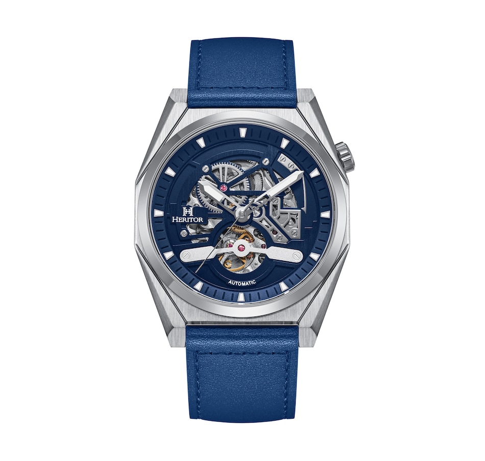 Image 881201_ST02.jpg, Product 881-201 / Price $163.66, Heritor Automatic Amadeus Semi-Skeleton Leather-Band Watch from Heritor on TSC.ca's Jewellery department