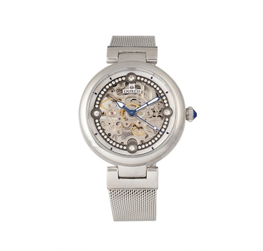 Empress Adelaide Automatic Skeleton Mesh-Bracelet Watch