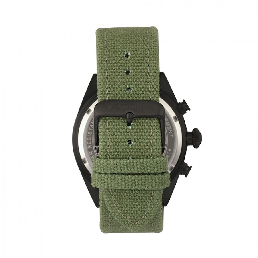 Image 881238_ALTMORE16.jpg, Product 881-238 / Price $144.87, Morphic M53 Series Chronograph Fiber-Weaved Leather-Band Watch w/Date from Morphic on TSC.ca's Jewellery department
