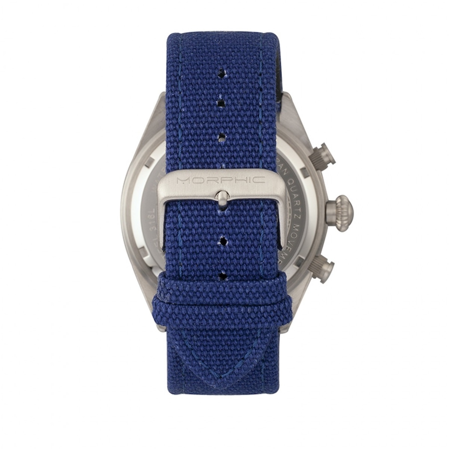 Image 881238_ALTMORE4.jpg, Product 881-238 / Price $144.87, Morphic M53 Series Chronograph Fiber-Weaved Leather-Band Watch w/Date from Morphic on TSC.ca's Jewellery department