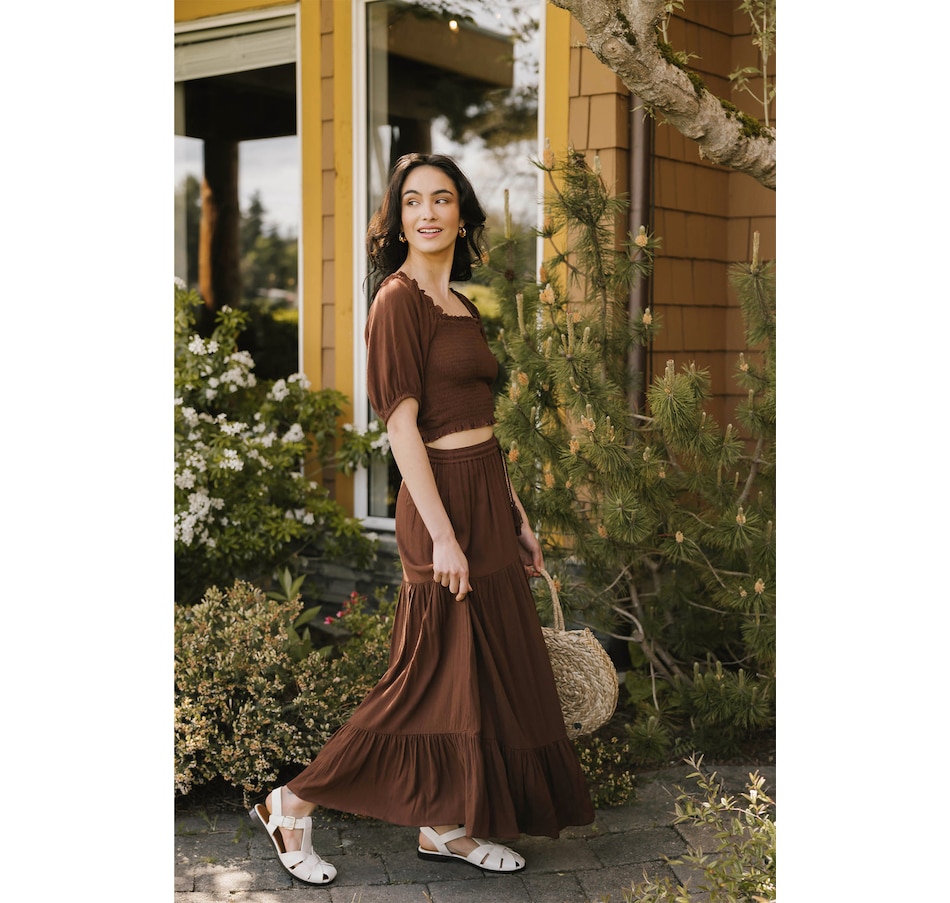 Image 881305_ALTMORE20.jpg, Product 881-305 / Price $73.00, Miami Boho Smocked Crop Top from Koy Resort on TSC.ca's Fashion department