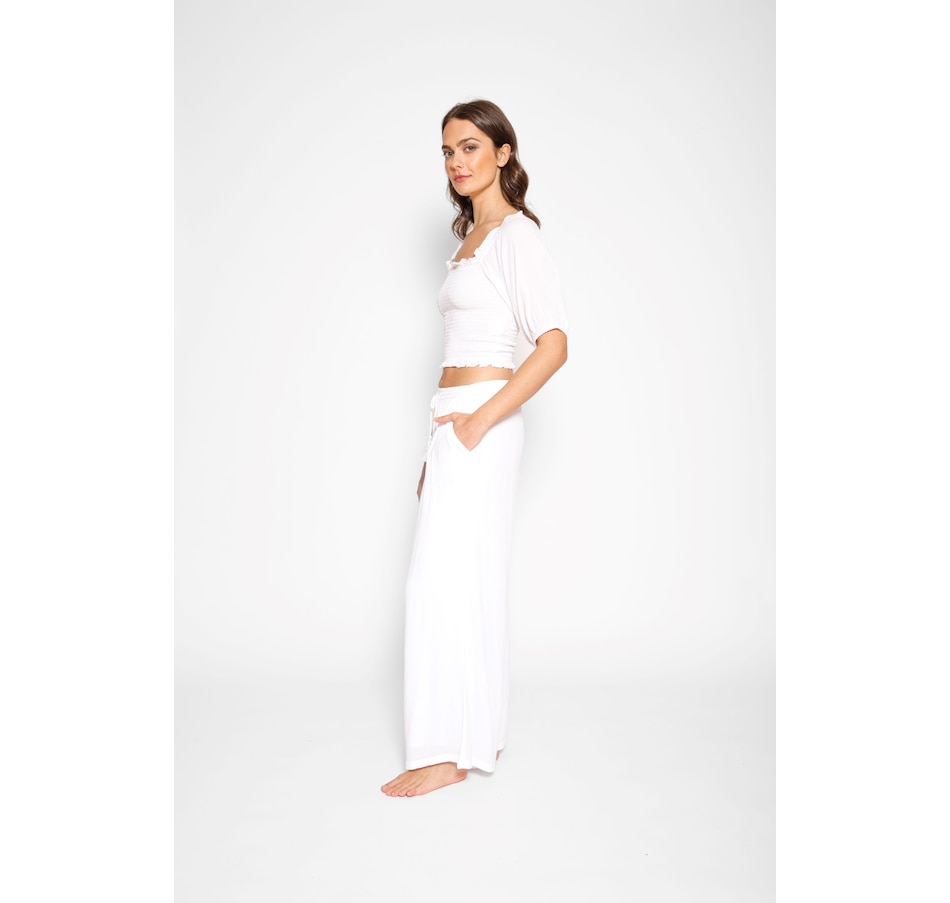 Image 881305_ALTMORE6.jpg, Product 881-305 / Price $73.00, Miami Boho Smocked Crop Top from Koy Resort on TSC.ca's Fashion department