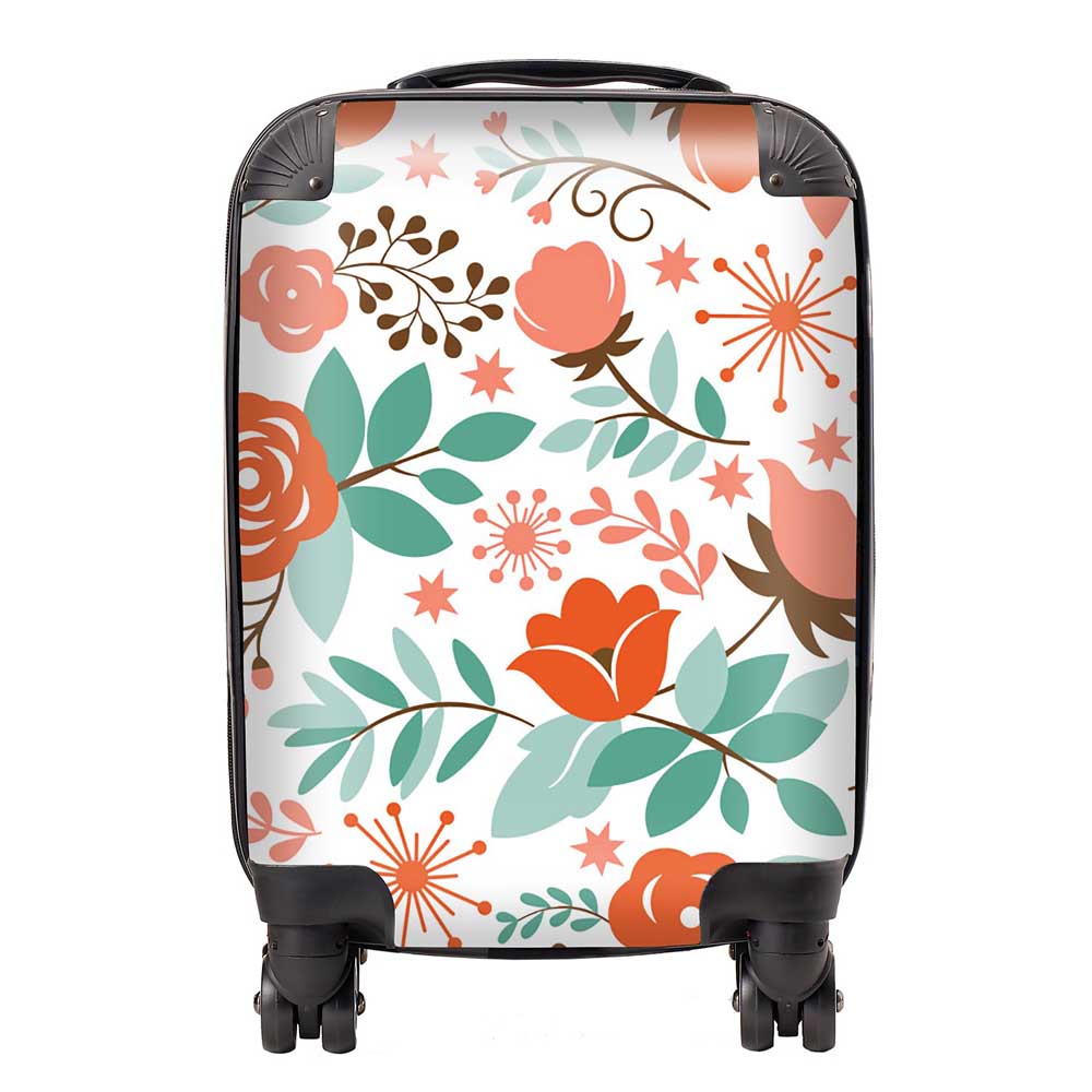 floral suitcase