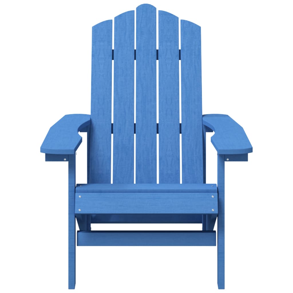 vidaXL Garden Adirondack Chairs 2 pcs HDPE Aqua Blue
