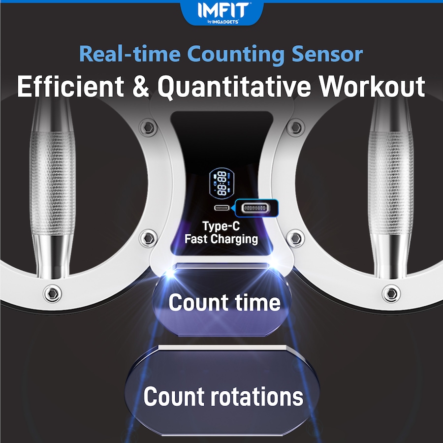 Image 886799_ALTMORE4.jpg, Product 886-799 / Price $208.99, IMFIT SpinGear Multifunctional Rotator Machine | Dual-Arm Design | Adjustable Resistance (1-12lbs) | 360-Degree Rotation | Anti-Slip Workout Handles | Real-Time Tracking | Durable Stainless Steel | Compact & Portable | LCD Display from IMFIT on TSC.ca's Health & Fitness department