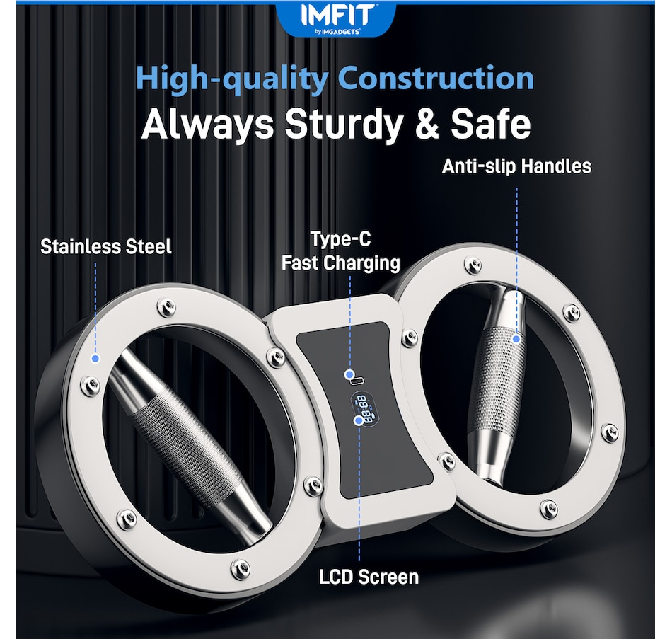 Image 886799_ALTMORE5.jpg, Product 886-799 / Price $99.99, IMFIT SpinGear Multifunctional Rotator Machine | Dual-Arm Design | Adjustable Resistance (1-12lbs) | 360-Degree Rotation | Anti-Slip Workout Handles | Real-Time Tracking | Durable Stainless Steel | Compact & Portable | LCD Display from IMFIT on TSC.ca's Health & Fitness department