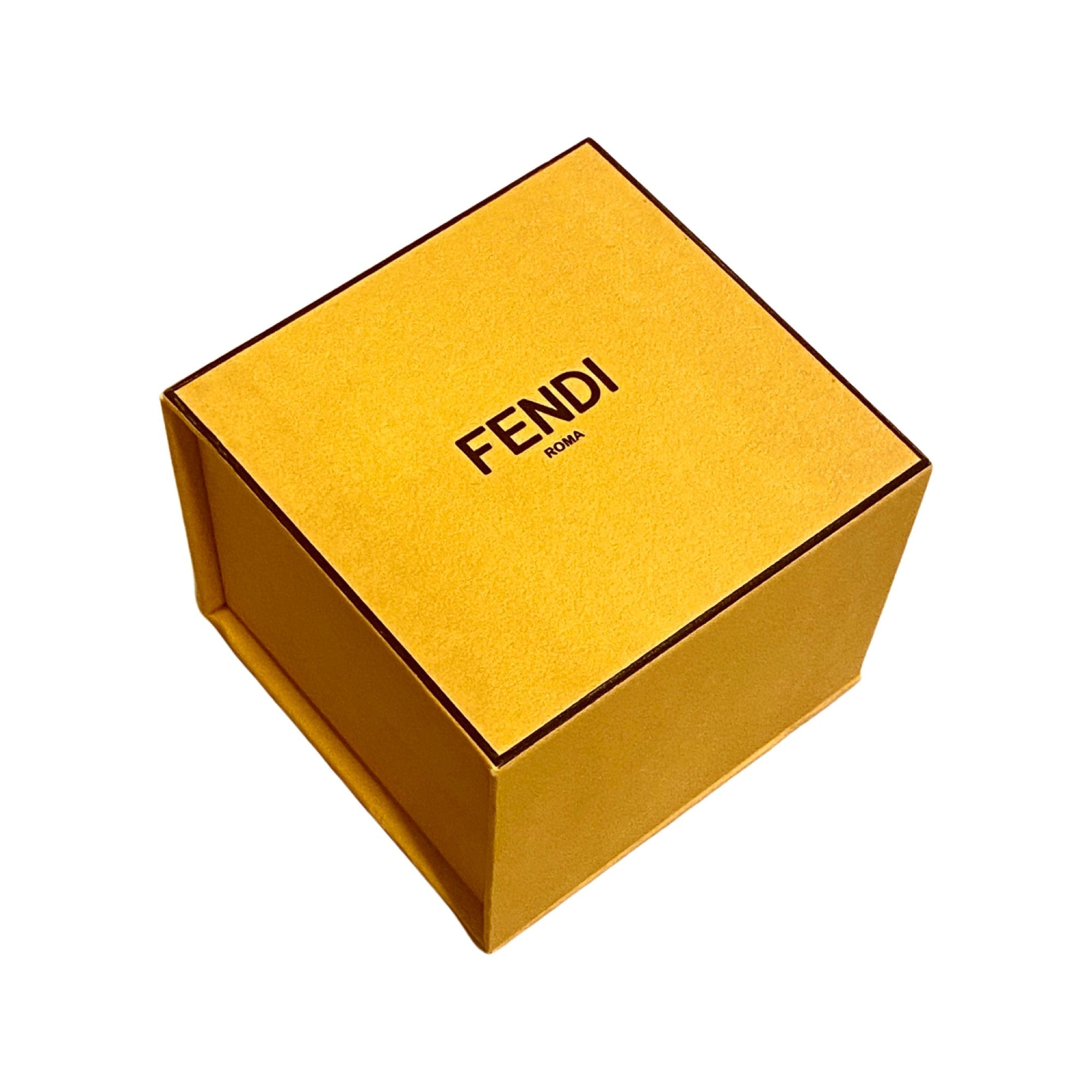 Fendi O'Lock Logo Bracelet Gold Metal Dust Pink Plexiglass Small