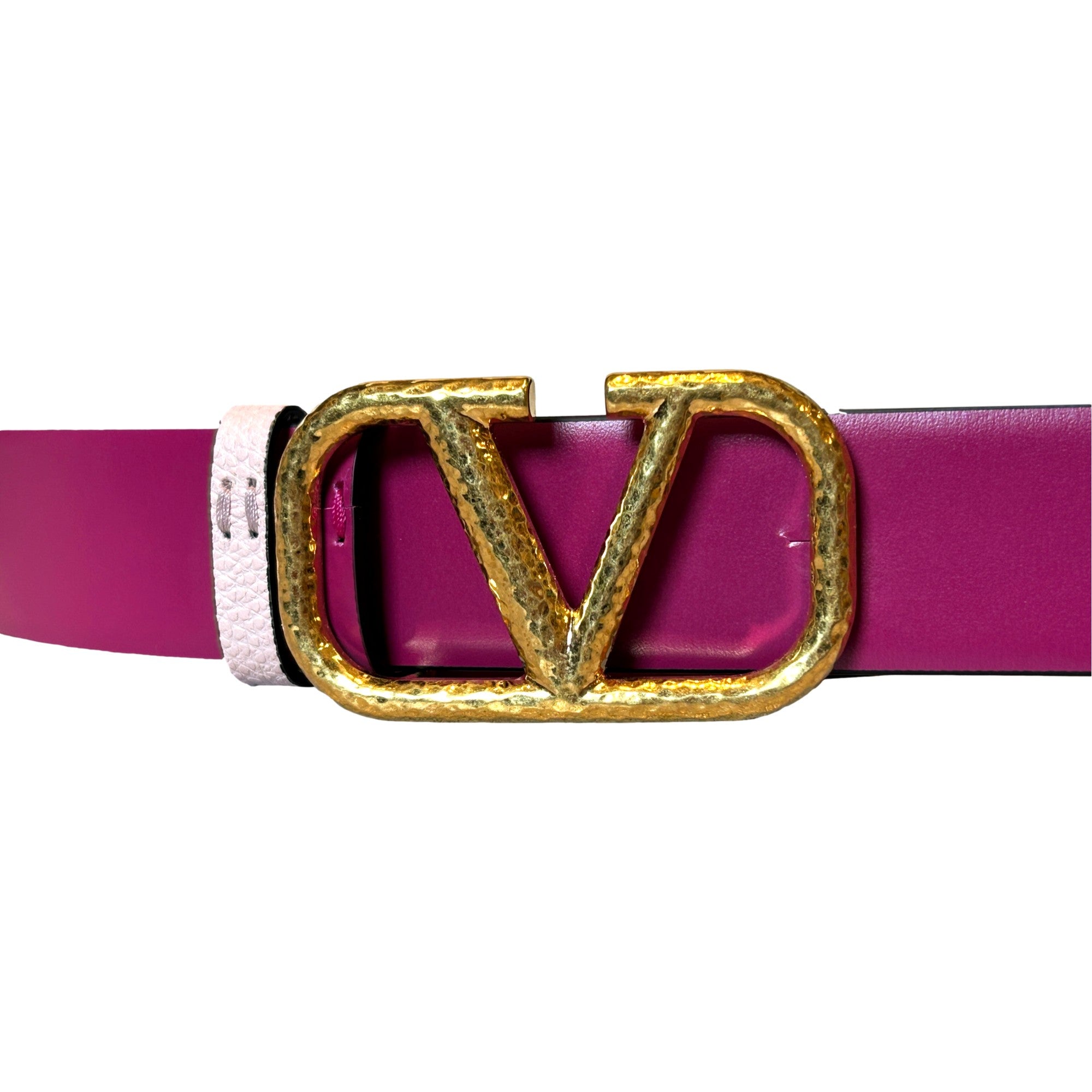 Valentino Garavani VLogo Reversible Belt Size 85 Pink Valentino Garavani VLogo Reversible Belt Size 85 Pink