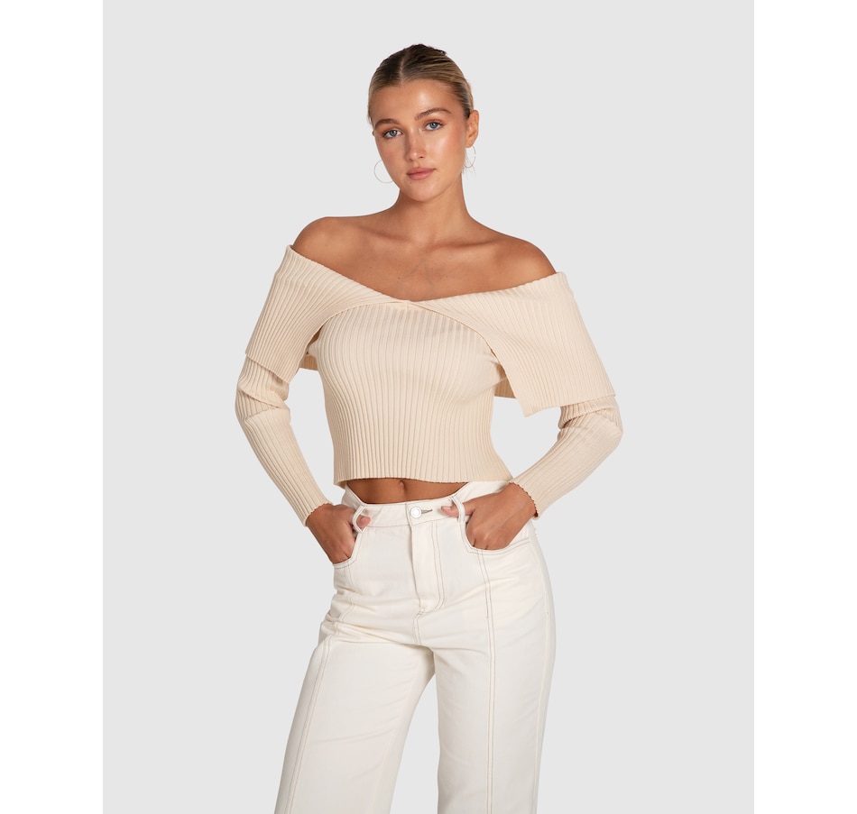 Image 888253_ALTMORE2.jpg, Product 888-253 / Price $74.96, belle & bloom More Than Words Collared Knit Top from belle & bloom on TSC.ca's Fashion department