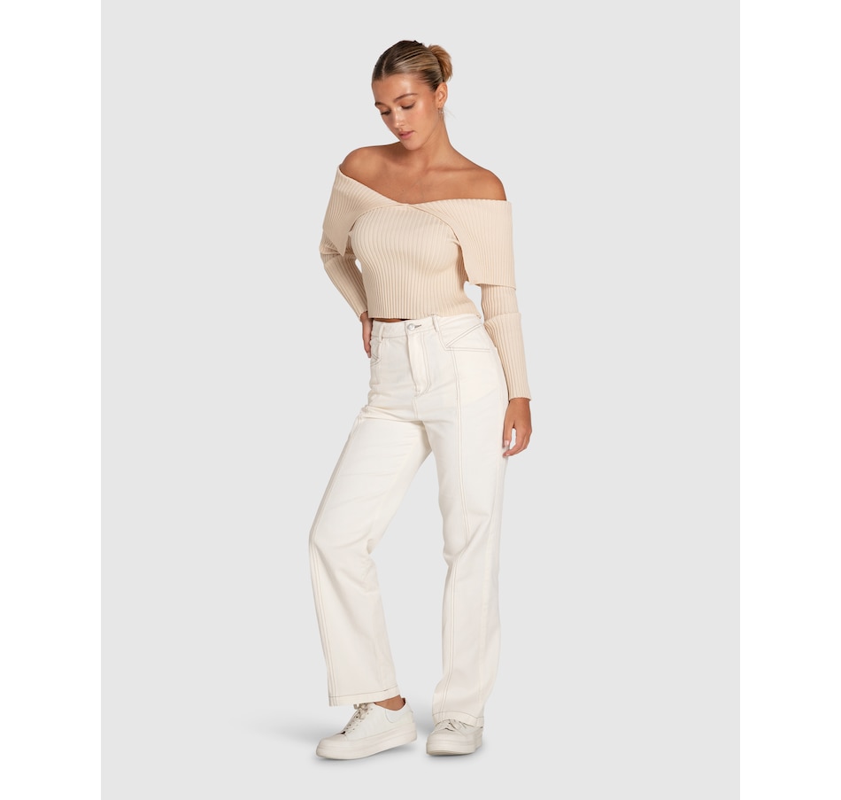 Image 888253_ALTMORE3.jpg, Product 888-253 / Price $74.96, belle & bloom More Than Words Collared Knit Top from belle & bloom on TSC.ca's Fashion department