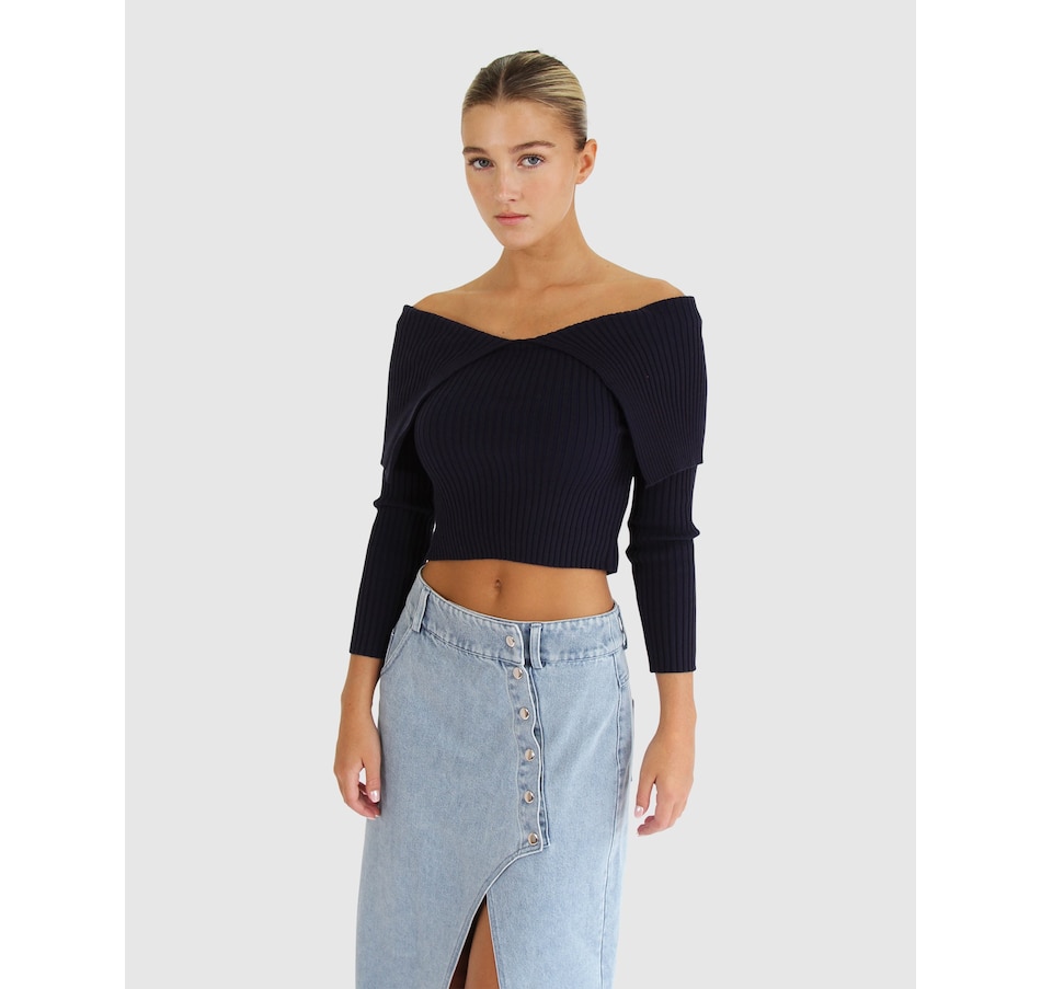 Image 888253_ST01.jpg, Product 888-253 / Price $74.96, belle & bloom More Than Words Collared Knit Top from belle & bloom on TSC.ca's Fashion department