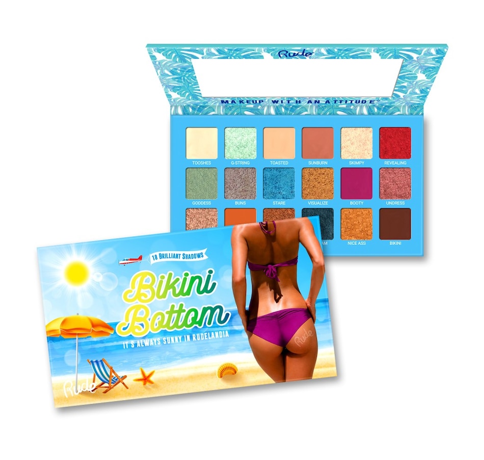 RUDE Bikini Bottom - 18 Eyeshadow Palette