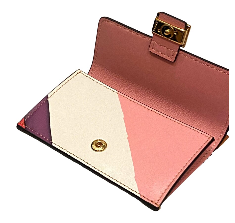 Clothing & Shoes Handbags Fendi Baguette Hot Pink Stripe Leather