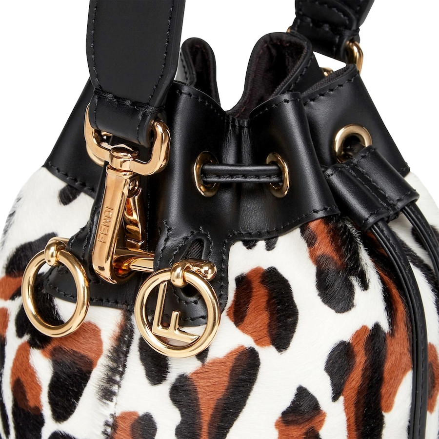 Image 889399_ALTMORE4.jpg, Product 889-399 / Price $4,039.00, Fendi Mon Tresor Mini Bucket Crossbody Animal Print Sheepskin Bag from Fendi on TSC.ca's Fashion department