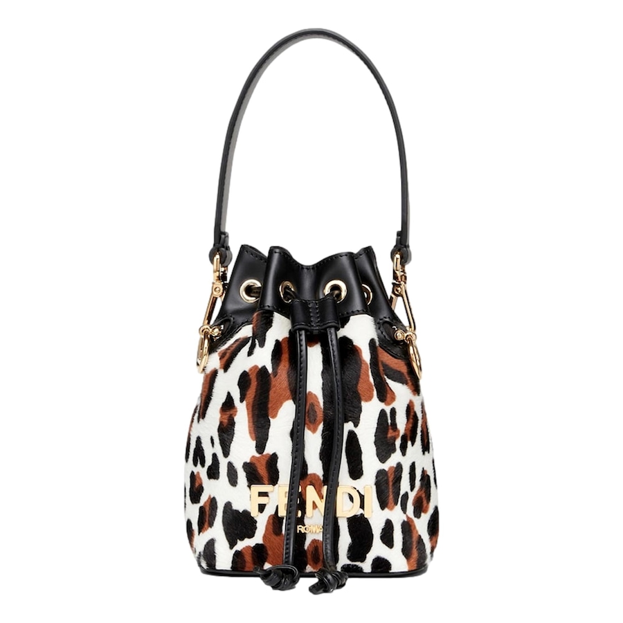 Image 889399_ST01.jpg, Product 889-399 / Price $4,039.00, Fendi Mon Tresor Mini Bucket Crossbody Animal Print Sheepskin Bag from Fendi on TSC.ca's Fashion department