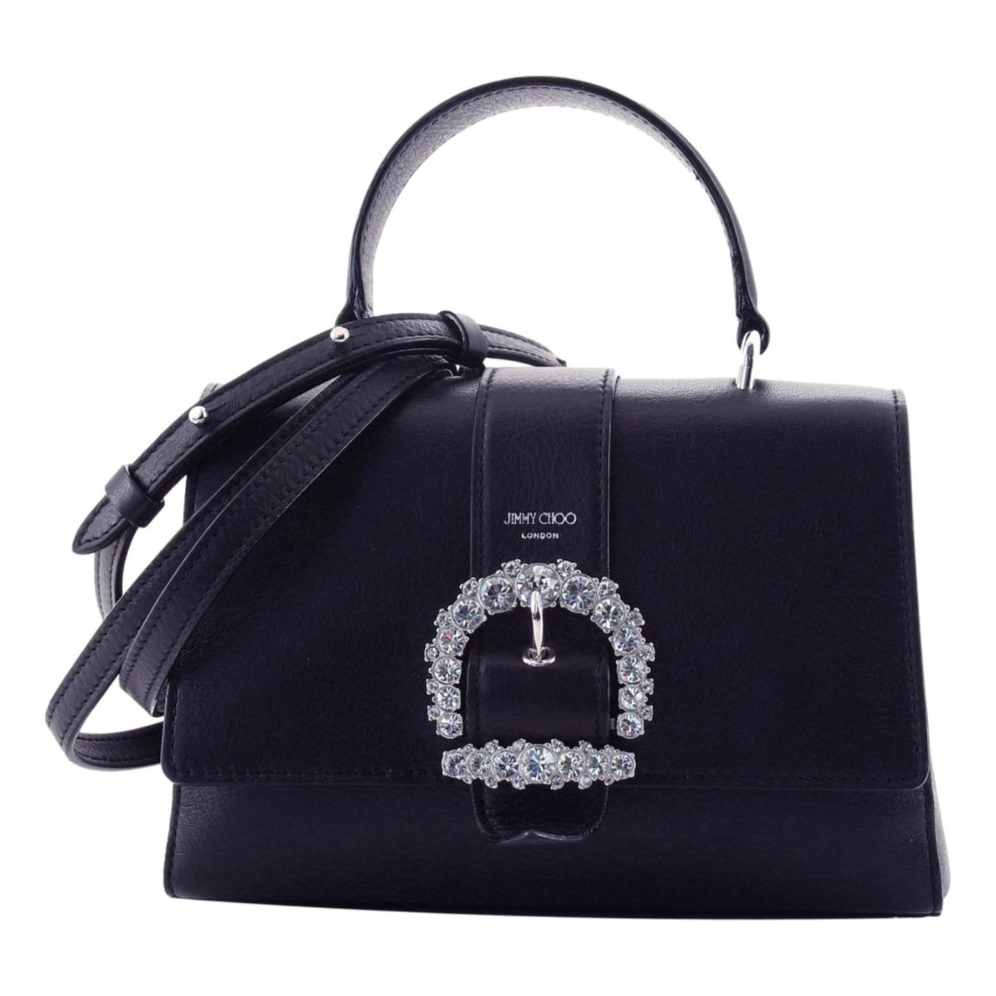 Clothing & Shoes - Handbags - Jimmy Choo Cheri Dark Blue Leather 