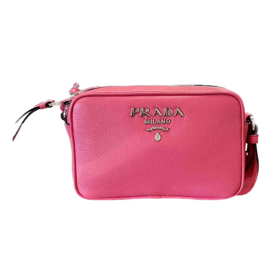 Image 889547_ST01.jpg, Product 889-547 / Price $3,419.00, Prada Vitello Phenix Pink Leather Small Camera Crossbody Bag from Prada on TSC.ca's Fashion department