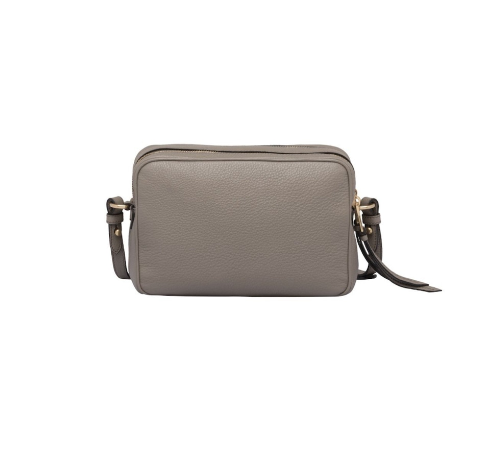 Image 889608_ALTMORE15.jpg, Product 889-608 / Price $3,896.00, Prada Argilla Grey Vitello Phenix Leather Double Zip Cross Body Bag from Prada on TSC.ca's Fashion department