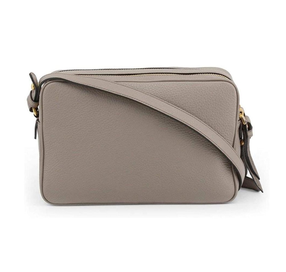Image 889608_ALTMORE16.jpg, Product 889-608 / Price $3,896.00, Prada Argilla Grey Vitello Phenix Leather Double Zip Cross Body Bag from Prada on TSC.ca's Fashion department